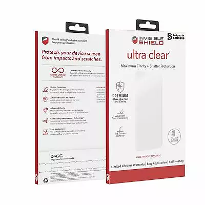 $6.99 • Buy ZAGG InvisibleShield Ultra Clear Military Grade Screen Protector Galaxy S10 ONLY