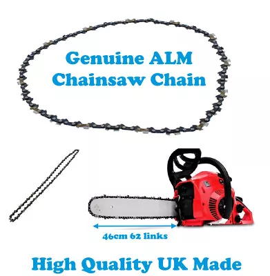 Chainsaw Chain 46cm Bar 62 Link For CHAMPION COMET CUB CADET DOLMAR ECKMAN EGO • £13.95