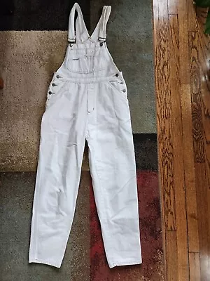 London London Vintage Women’s Cream/Beige Denim Overalls Medium READ • $50