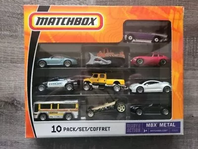 Matchbox 2005 MBX Metal 10 Pack With Purple 57 Chevy And International CXT  • $15.50