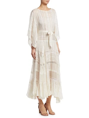 $349 • Buy Zimmermann Whitewave Silk Veil Dress Size 2