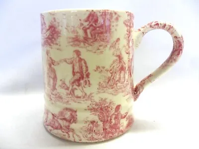 £12.99 • Buy Pink Toile Tankard Mug By Heron Cross Pottery