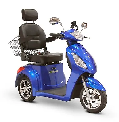 BLUE EWheels EW-36 3 Wheel FAST Mobility Scooter Electric Rechargeable Battery • $2899