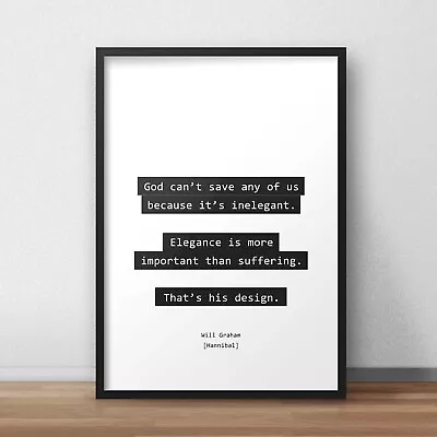 $6.18 • Buy Hannibal That’s His Design Quote Poster
