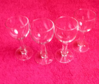 {SET(s) OF 4) Vintage (Hollow Stem) 5  WINE GLASSES Exc (3 Avail) • $18.04