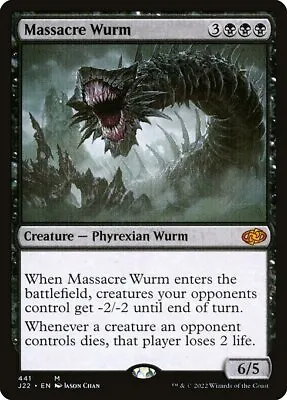 Massacre Wurm MTG Jumpstart 2022 Mythic NM X1 - Magic Card • $2.98