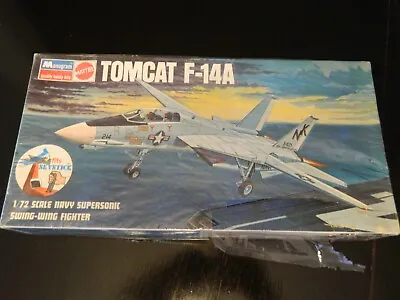 Vintage Monogram Mattel Tomcat F-14A Model US Navy Jet Fighter NOS 1:72 USA 1971 • $24.99