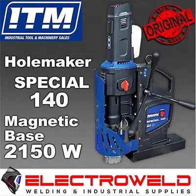 HOLEMAKER Special 140 Magnetic Base 240v Hole Annular Cutter Steel Drilling 4MT • $4142.71