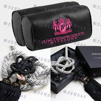 JUNCTION PRODUCE VIP Car Neck Rest Pillow Headrest Pink +SB Charm Kin Tsuna Rope • $42.03