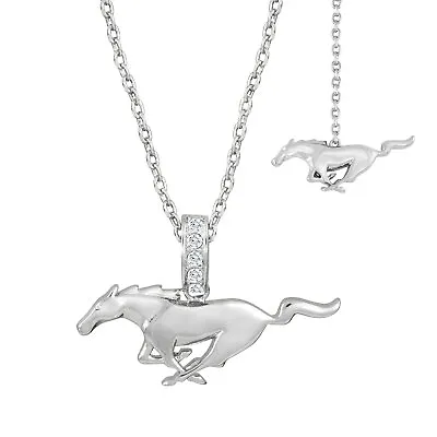 Ford Mustang Silver Necklace • $54.99