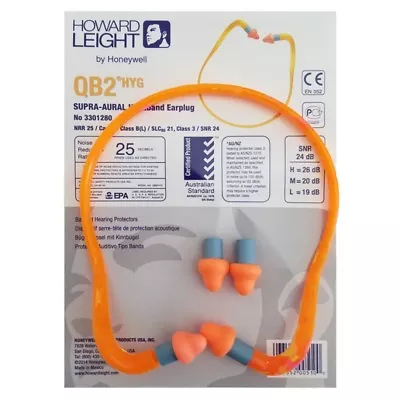 1 Pair Of Howard Leight QB2HYG Banded Earplugs • $8.97