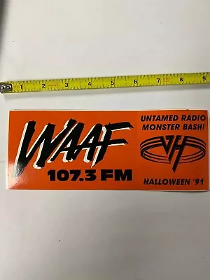 Van Halen WAAF Sticker Promo Rare Eddie Van Halen • $5.99