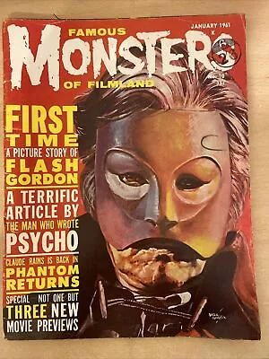 Famous Monsters Of Filmland Magazine  Issue 10. 1961 Rare. Good Condition • £29.99