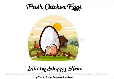 Egg Box Personalised Medium Sticky Labels • £2.90
