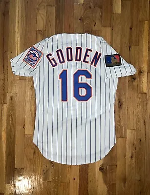 DWIGHT GOODEN Doc Russell Athletic AUTHENTIC NEW YORK METS 1994 Home Jersey 40 • $669.94