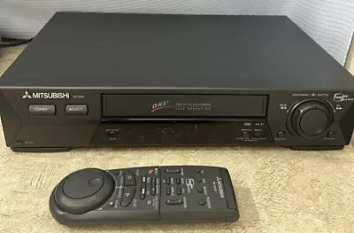 🔥Mitsubishi VCR Hi-Fi HS-U595 W/ Remote A400 POWERS ON SOLD AS IS PARTS REPAIR • $14.95