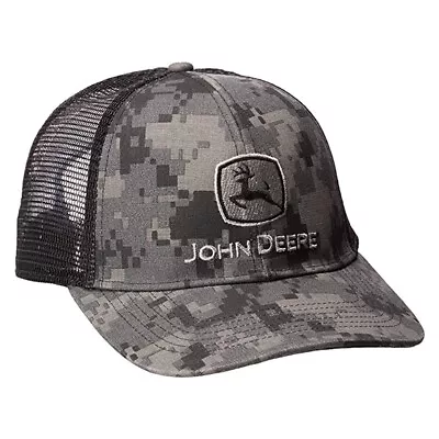 John Deere LP67041-JD Men's Twill/Mesh Trucker Cap/Hat Digi Camo One Size • $28