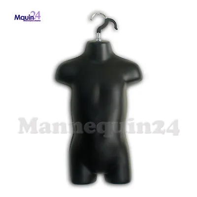 Mannequin Toddler Black - Kids' Torso - Hard Plastic Hollow Back Dress Form • $19.95