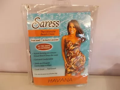 £12.76 • Buy New Saress Sarong Bathing Suit Cover Up Havana Brown Wrap Large 12/14