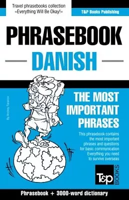 English-Danish Phrasebook And 3000-word Topical Vocabulary.by Taranov New<| • £16.92