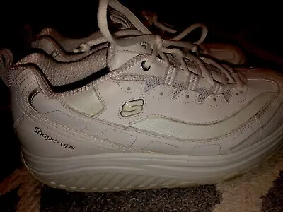 Skechers Shape Ups 11800 White Rocker Toning Walking Shoes Women's US 9 • $18.88