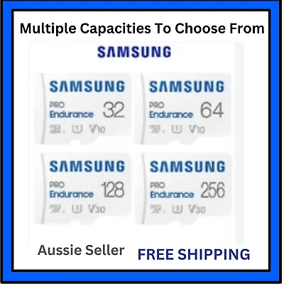 32GB 64GB 128GB 256GB Samsung Pro Endurance Micro SD Card Class 10 UHS-1 • $37.95