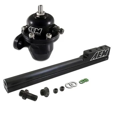 Aem Adjustable Fpr Fuel Pressure Regulator And Fuel Rail For Honda Civic D16y8 • $307.90