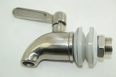 Stainless Steel Faucet Tap For Home Brew Barrel Kegs Fermenter Wine Beer Fridge • £13.08