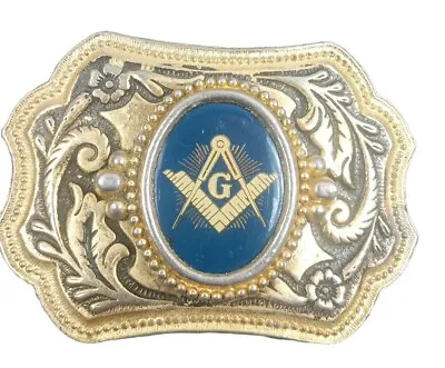 Vintage Rare Mason Masonic Freemason Belt Buckle Made In USA. • $19.25