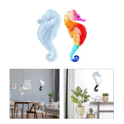 3D Resin Mold Haima Silicone Molds Large Oaean Sea Horse Epoxy • £4.58