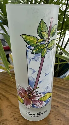 VTG TIKI BAR Tall MOJITO High Ball Tumbler Glass USA MADE NICE COASTAL TROPICAL • $18