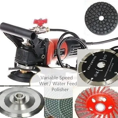 5  Variable Speed Wet Polisher Grinder Lapidary Saw Marble Stone Granite Cement • $239.99