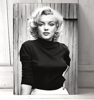 Marilyn Monroe B&W Portrait A4 Metal Plaque Shabby Chic Picture Home Deco • $35.06