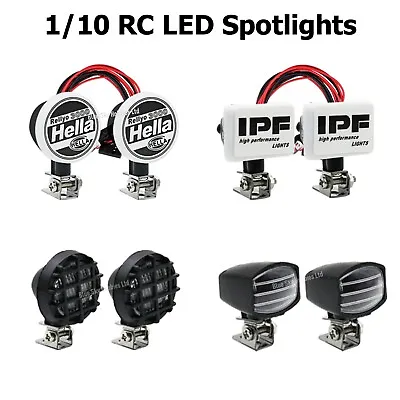 1/10 Ultra Bright Lamp LED Spotlights For RC Car Crawler Lights Headlights White • £7.43