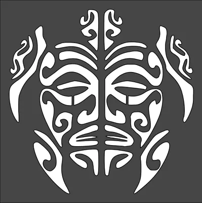 1- 8x8 Inch Custom Cut Stencil (VC-97) Tiki Turtle Totem • $8.50