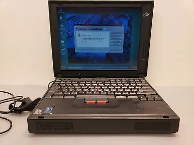 Vintage IBM ThinkPad 385XD Pentium MMX 233MHz 5GB 32MB Laptop Windows 95 • $250