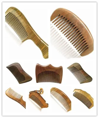 Nature Therapy Handcraft Green Sandalwood Sandal Wood Comb Gift 9 Styles • £5.88