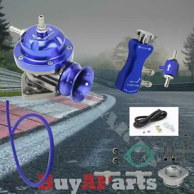 Blue Turbo Charger Type-RS Blow Off Valve + 30PSI Manual Boost Controller Kit • $45.94