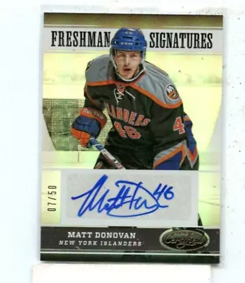 MATT DONOVAN 2012-13 Panini Certified Freshman Signatures Auto Autograph #D /50 • $4.25