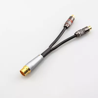 Gold Plated 5-Pin Din Male To Dual RCA Female Splitter Cable For B&O Naim Quad • $51.70