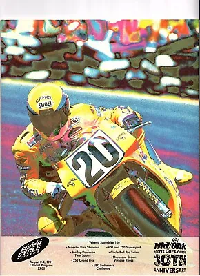 Vintage 1991 Program Mid Ohio Superbike Jamie James Freddie Spencer Camel Pro • $19.95