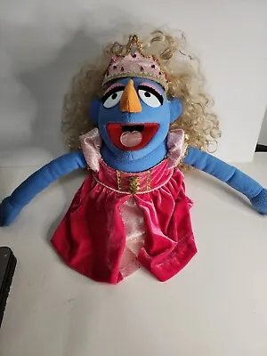 FAO Schwarz The Muppets WhatNot Workshop Hand Puppet Female Blue Body Pink Dress • $70