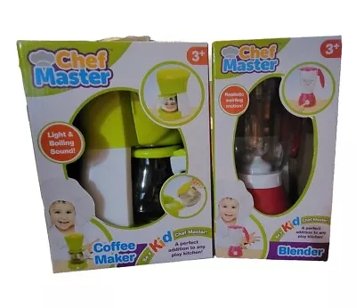 Chef Master Coffee Maker And Blender Kid Chef Master Light & Boiling Sound  • $18.99