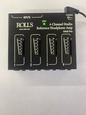 Rolls 4-channel Studio Reference Headphone Amp HA43Pro • $34.99