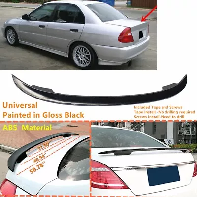 Fit For 97-2002 Mitsubishi Mirage Trunk Spoiler Wing Gloss Black 51'' Universal • $69.81