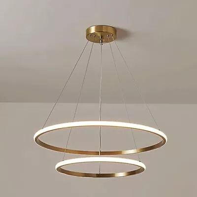 LED Ring Pendant Ceiling Light Modern Chandeliers For Dining Room Living Room • £149.95
