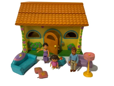£53 • Buy Mattel Dora The Explorer Large Talking House 2003 Playset Dollhouse With Figures