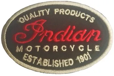 Motorcycle Indian Jacket Patches Established 1901 Indian Motorbike Indian Patch • $6.99