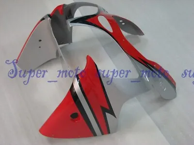 Front Cowl Nose Fairing Plastic For KAWASAKI NINJA ZX6R 2000-2002 Red Silver BLK • $139.99