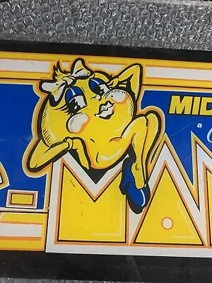 Ms Pac Man  Midway Marquee Sign Restaurant Bar Wall Hanger  Of69 • $65